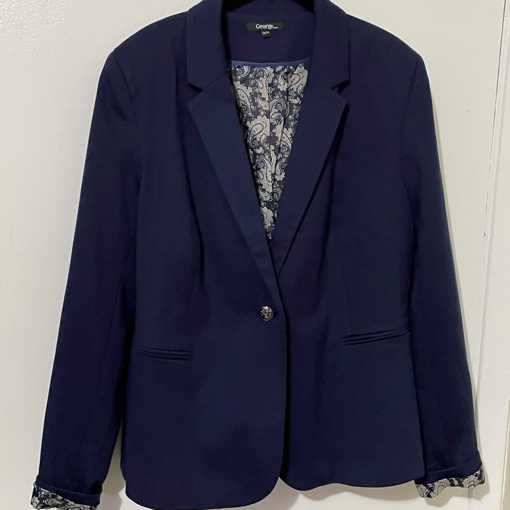 George Navy Blue Blazer Size XXL